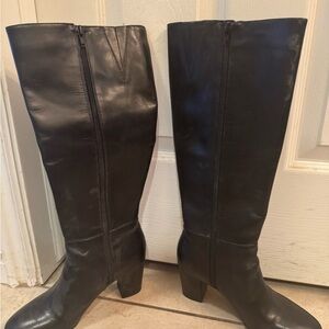 Ann Taylor Black Leather Shoes